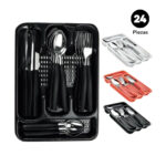 SET DE 24 CUBIERTOS + ORGANIZADOR