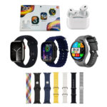 TRIPLE SMARTWATCH I90 SUIT ULTRA + AURICULAR PRO + 7 CORREAS