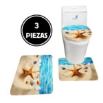 SET DE 3 ALFOMBRAS ANTIDESLIZANTES PARA BAÑO