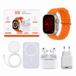Smartwatch X8 + Auricular PRO + Cargador