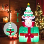 Santa Navideño Inflable 1.80 Metros Altura (con Luces & Movimiento)