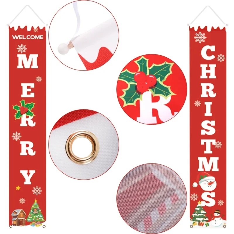 Set De 02 Banner Navideño (180cm X 30cm)