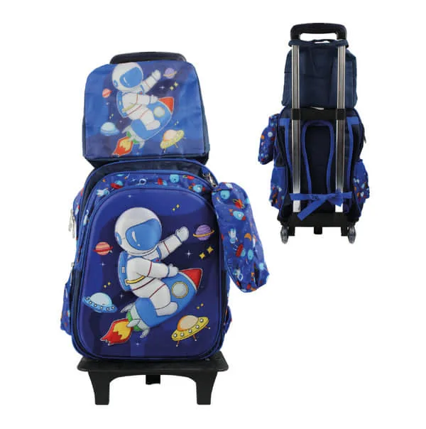 Set Mochila Kawai 3 Piezas Con Ruedas (modelo 3D)