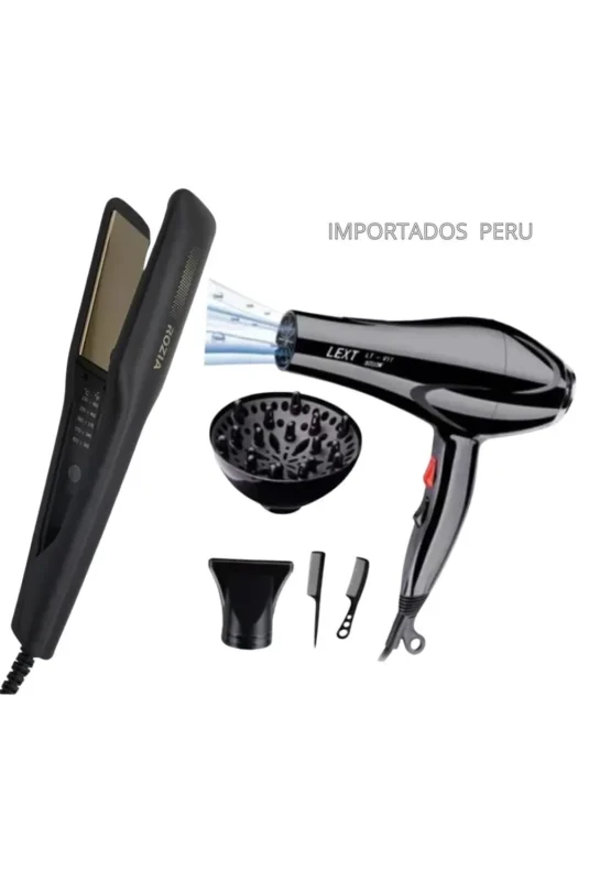 SET Plancha + Secadora Sonar 1000W Premium