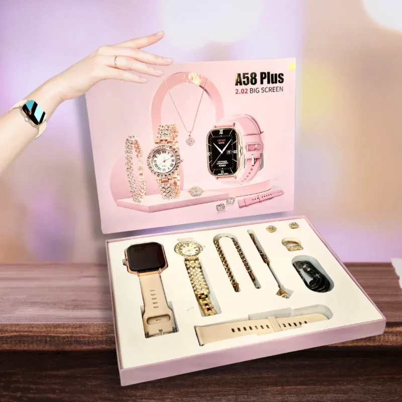Smartwatch A58 Plus For Woman + Accesorios Elegantes