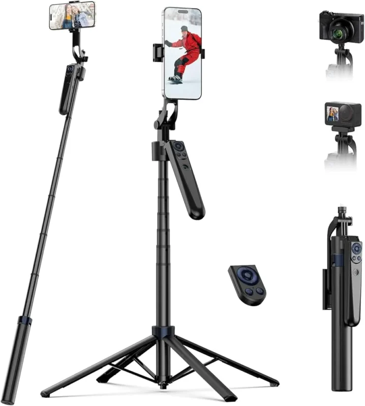 Tripode Inteligente Con Sensor De Movimiento & Altura Graduable