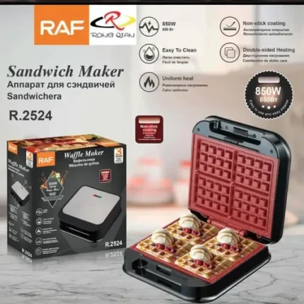Waflera 4 Planchas RAF Maker 850W
