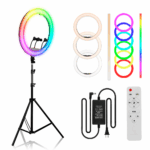 ARO LED RGB 56CM + TRIPODE - 3 SUJETADORES