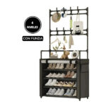 COLGADOR ZAPATERO 04 NIVELES CON FUNDA