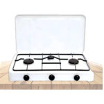 COCINA A GAS 3 HORNILLAS CON TAPA