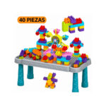 MESA DE BLOQUES CREATIVOS / 40 PIEZAS