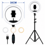 ARO LED 26CM + TRIPODE 2.10 METROS, 1 SUJETADOR