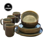 SET DE PLATOS & TAZAS PREMIUM 16 PIEZAS - Imagen 2