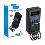 CARGADOR PORTATIL CON PANEL SOLAR 40,000 mAh