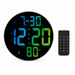 RELOJ DIGITAL DE PARED CIRCULAR - 22CM