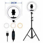 ARO LED 26CM + TRIPODE - 1 SUJETADOR