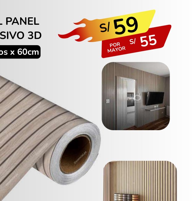 WALL PANEL ADHESIVO 3D WALL PANEL ADHESIVO 3D - Imagen 1