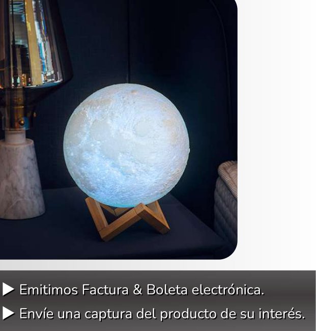 LAMPARA LUNA 3D LAMPARA LUNA 3D - Imagen 1