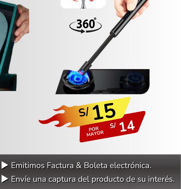 ENCENDEDOR recargable 360 grados ENCENDEDOR recargable 360 grados - Imagen 1