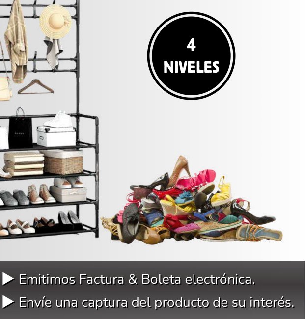 COLGADOR ZAPATERO 04 NIVELES COLGADOR ZAPATERO 04 NIVELES - Imagen 1