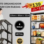 ESTANTE ORGANIZADOR PREMIUM CON RUEDAS
