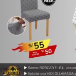 SET DE 06 FUNDAS de sillas spandex