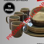 SET DE PLATOS & TAZAS PREMIUM 16 PIEZAS