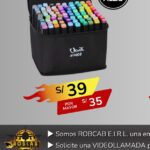 SET 80 PLUMONES TOUCH doble punta