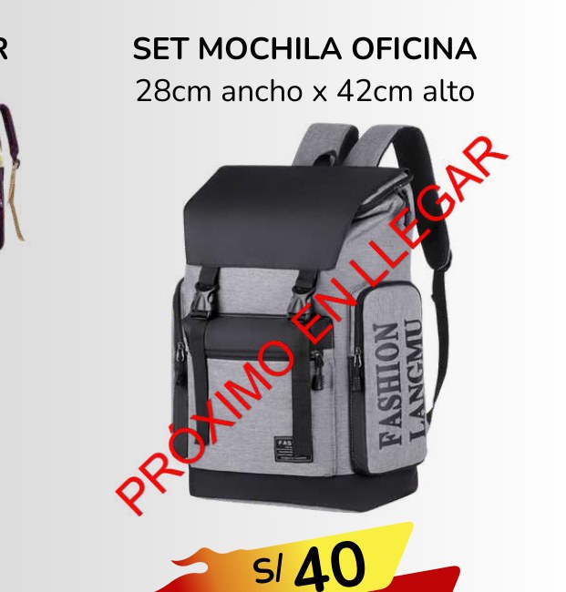 SET MOCHILA OFICINA SET MOCHILA OFICINA - Imagen 1