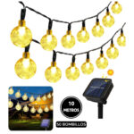GUIRNALDA CON PANEL SOLAR / 10 METROS 50 BOMBILLOS