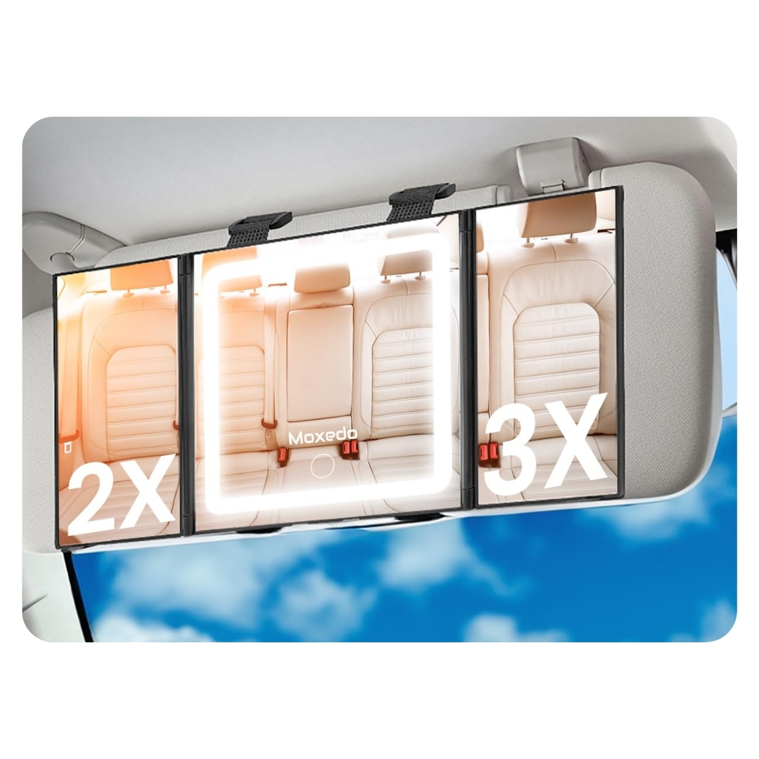 20W (4) ESPEJO LED TOUCH 3 EN 1 / PARA AUTO RECARGABLE - Imagen 1