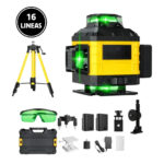 NIVELADOR LASER 16 LÍNEAS ROCAES + TRIPODE KIT COMPLETO