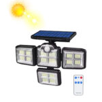 LAMPARA SOLAR CUADRUPLE CON CONTROL