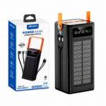 CARGADOR PORTATIL CON PANEL SOLAR 30,000 mAh