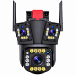 CAMARA EXTERIOR 3 LENTES 4K CON SIRENA - VOL 1